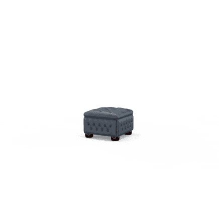 Buttoned Pouffe Box