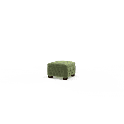 Buttoned Pouffe Box