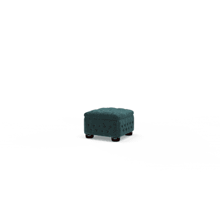 Buttoned Pouffe Box
