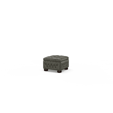 Buttoned Pouffe Box