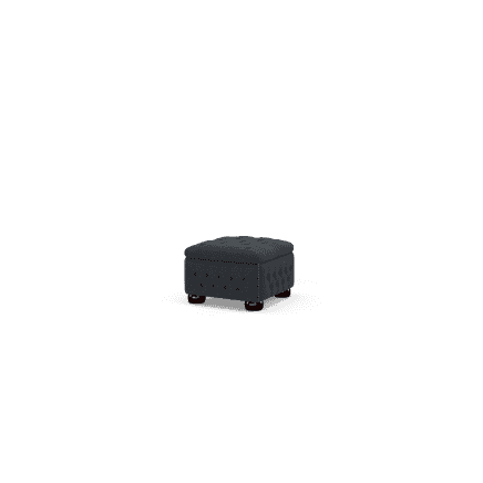 Buttoned Pouffe Box