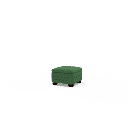 Buttoned Pouffe Box