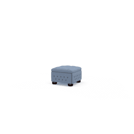 Buttoned Pouffe Box