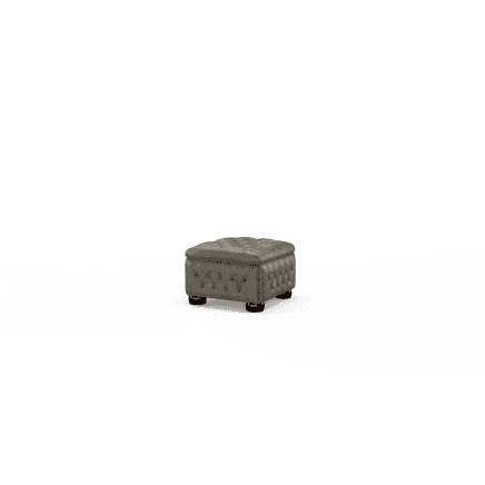 Buttoned Pouffe Box