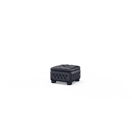 Buttoned Pouffe Box