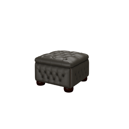 Buttoned Pouffe Box