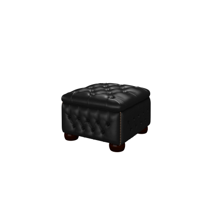 Buttoned Pouffe Box
