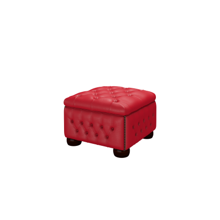 Buttoned Pouffe Box