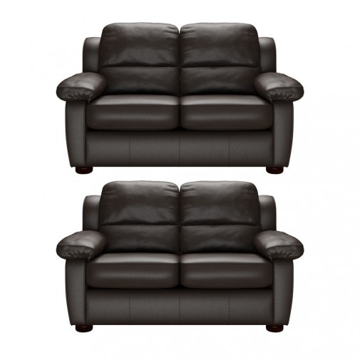 Romsey 2 x 2 Seater Sofas Essential Brown