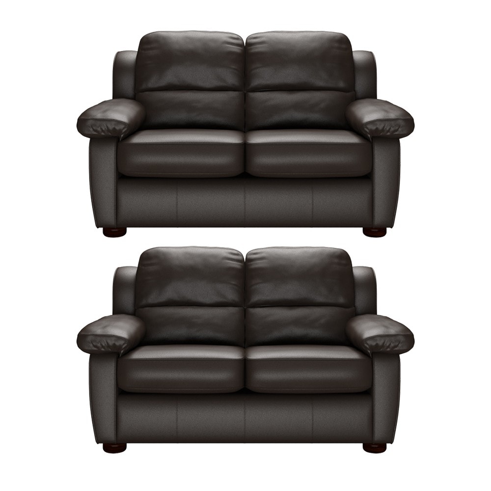 Romsey 2 x 2 Seater Sofas Essential Brown