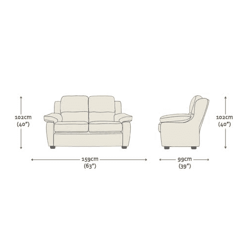 Romsey 2 x 2 Seater Sofas Essential Brown