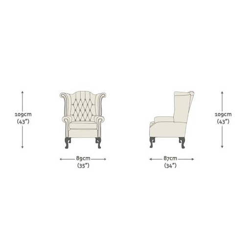 Scroll Chair Shelly Winter White