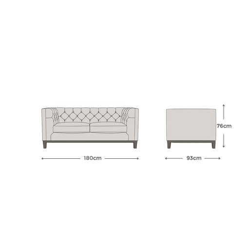 Sloane 2 Seater Concrete Bark