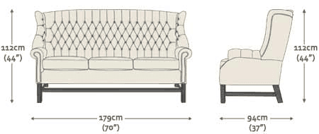 Georgian 3 Seater