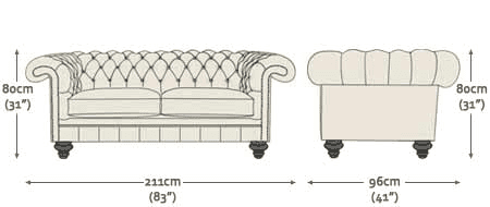 Rochester 3 Seater