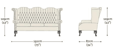 Scroll 3 Seater