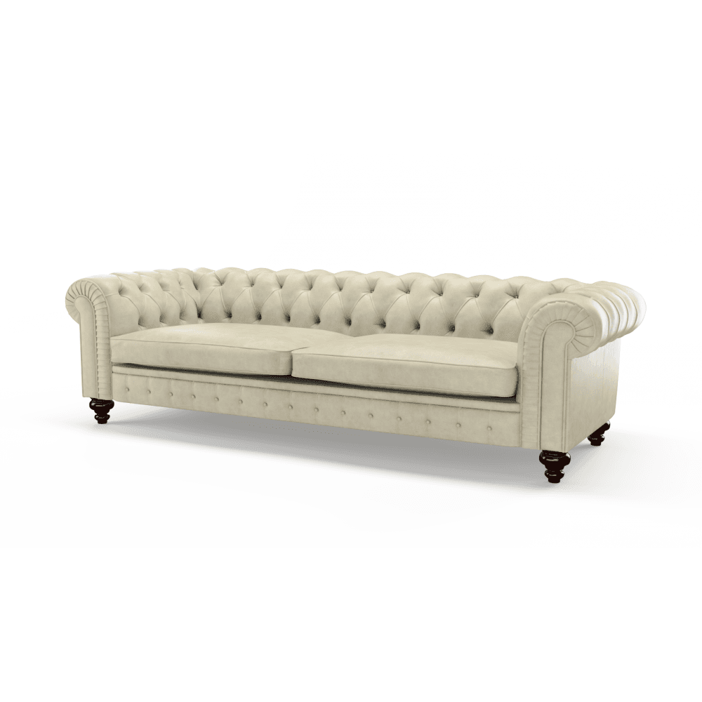 Stamford 4 Seater Sofa in Old English Nebbia - Quick Ship from Timeless ...
